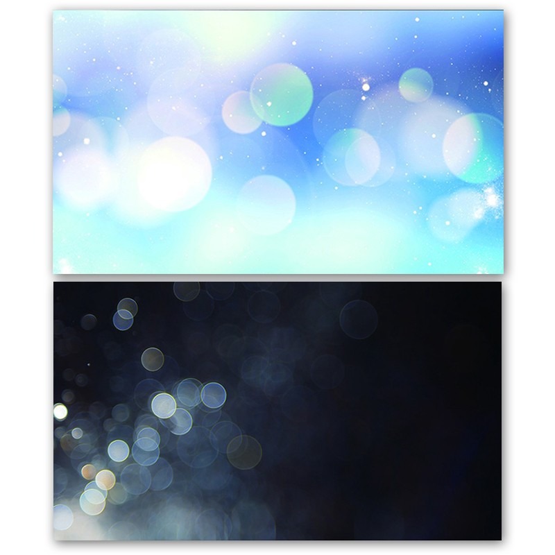 Black and Blue Bokeh Double Sided Background for Product Photography